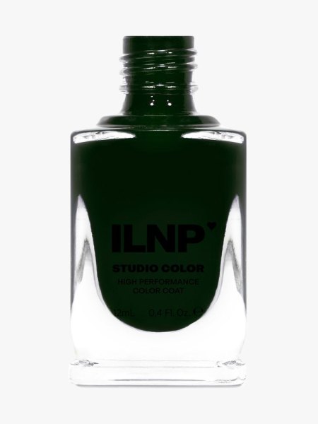 ILNP Studio Nail Polish in Ivy in branded component on a light gray background